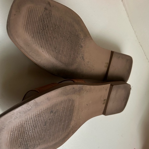 Steve Madden Brown Croc-Embossed Sandals - Picture 3 of 4